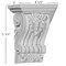 Ekena Millwork 4 1/8"W x 3"D x 5 3/4"H Leandros Fluted Leaf Corbel COR04X05X03LE - alternate 2
